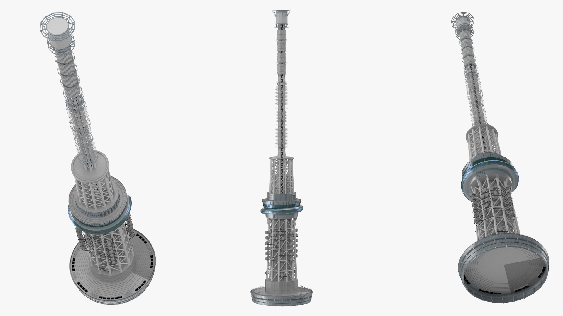 Spire and Antenna System 3D model