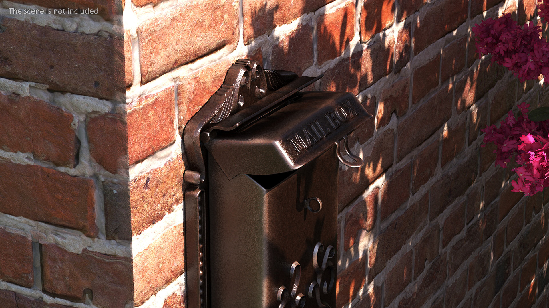 3D Vintage Wall Mounted Mailbox model