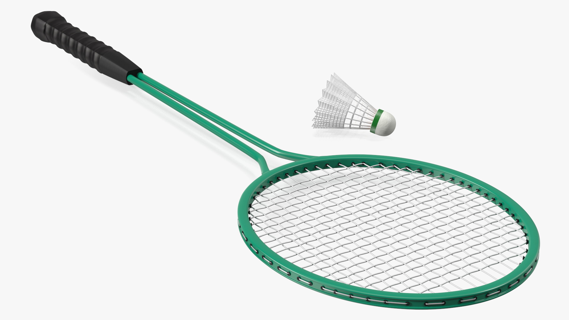 3D Badminton Rackets and Shuttlecock model