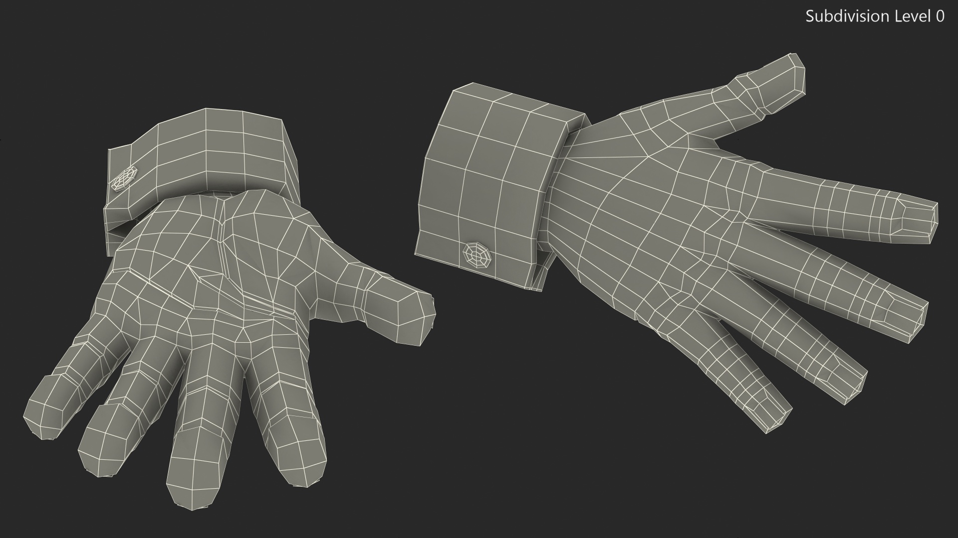 Cartoon Man Hands 3D