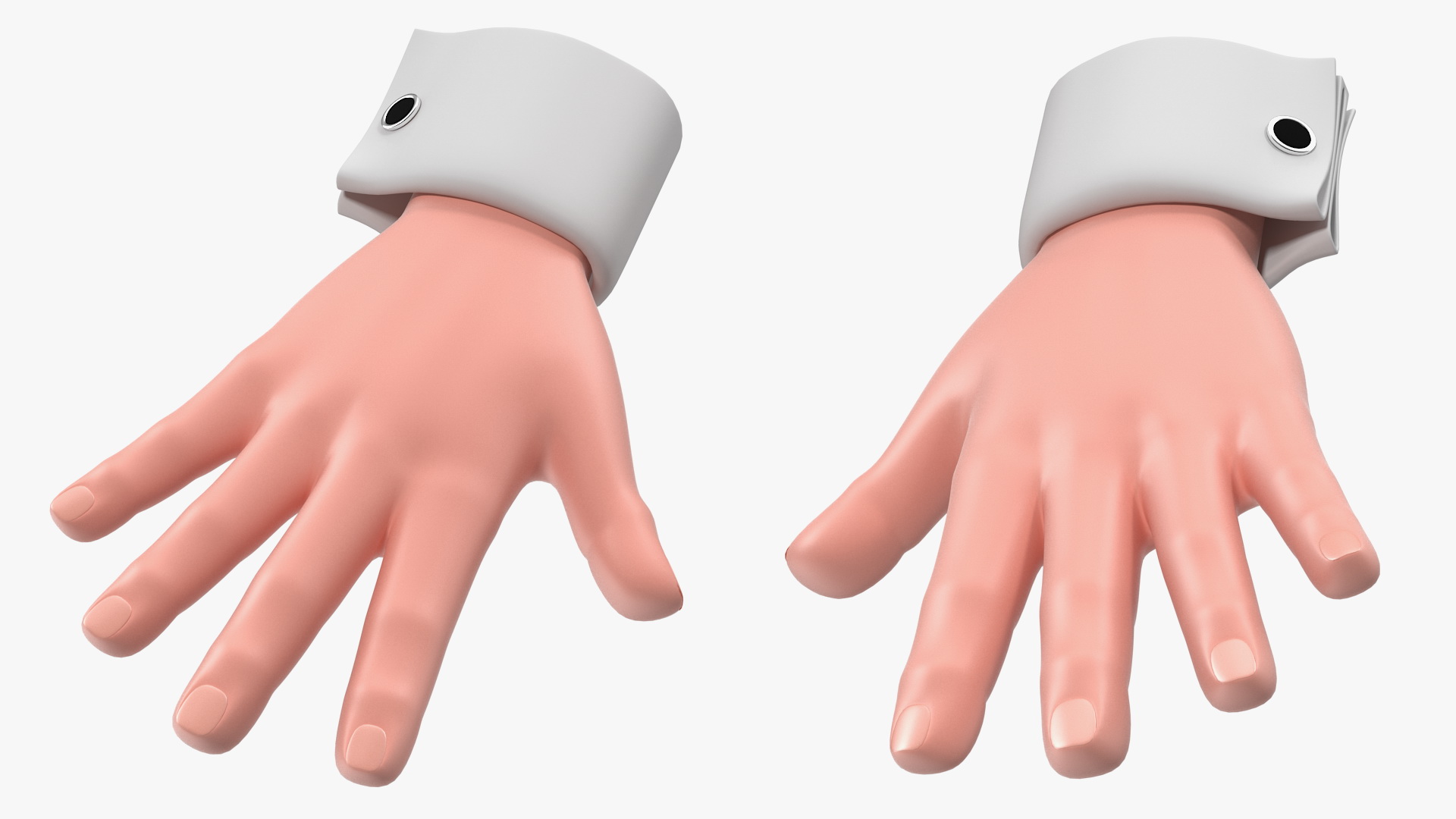 Cartoon Man Hands 3D