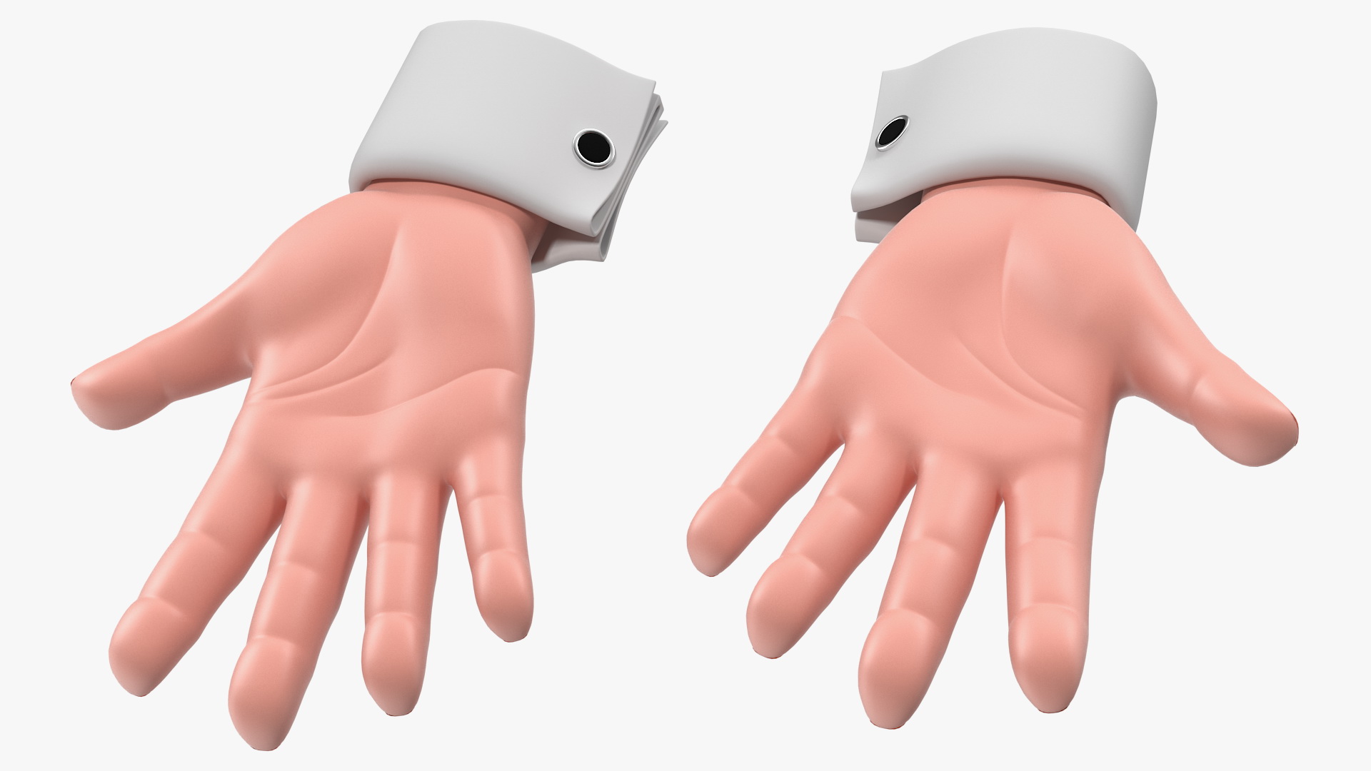 Cartoon Man Hands 3D