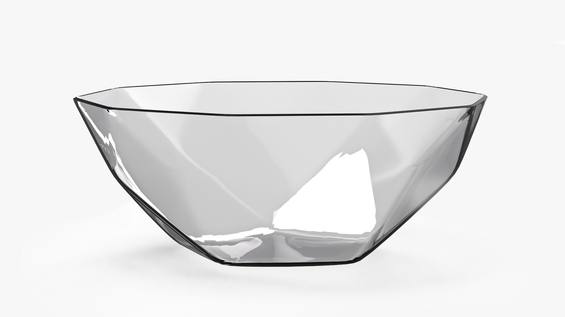 3D model Glass Ice Cream Bowl