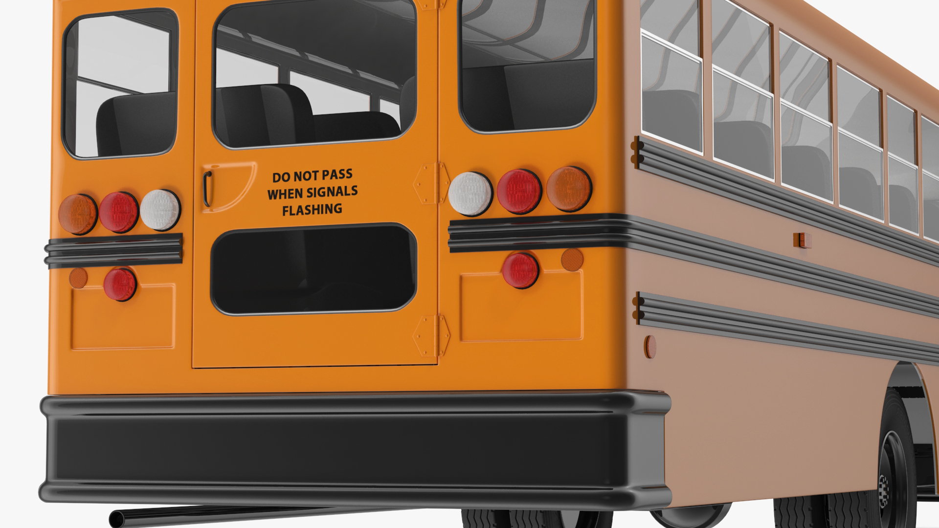 3D Old School Bus Rigged