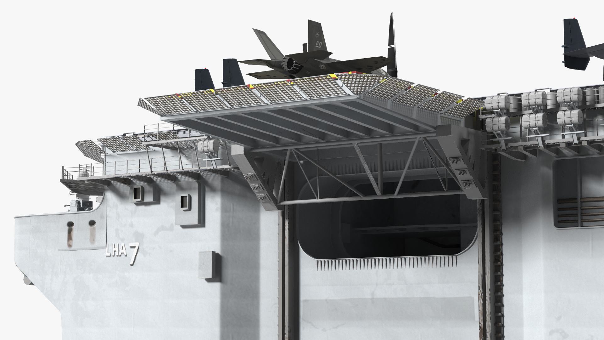 USS Tripoli LHA 7 with Aircrafts 3D