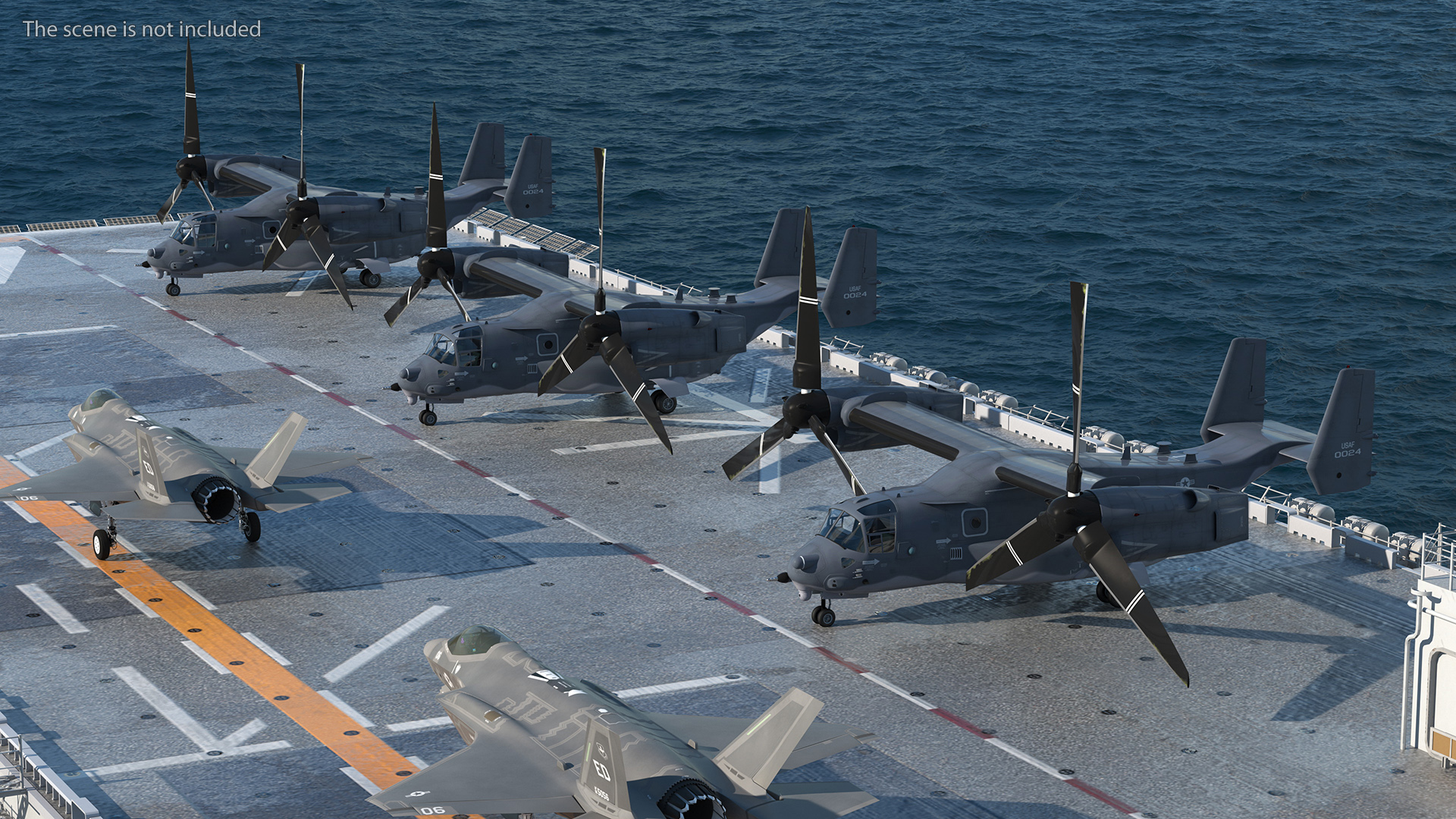 USS Tripoli LHA 7 with Aircrafts 3D