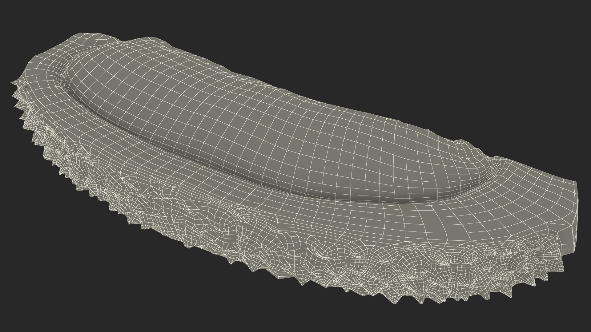 3D model Fresh Riped Durian Fruit Slice