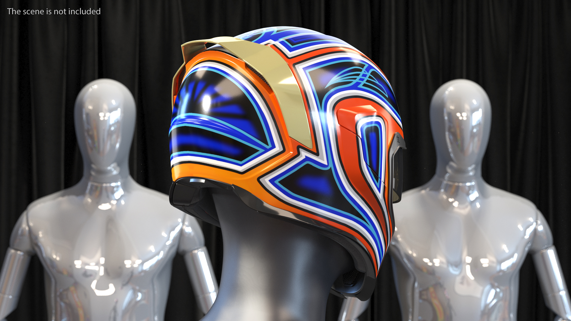 3D Colorful Motorcycle Helmet