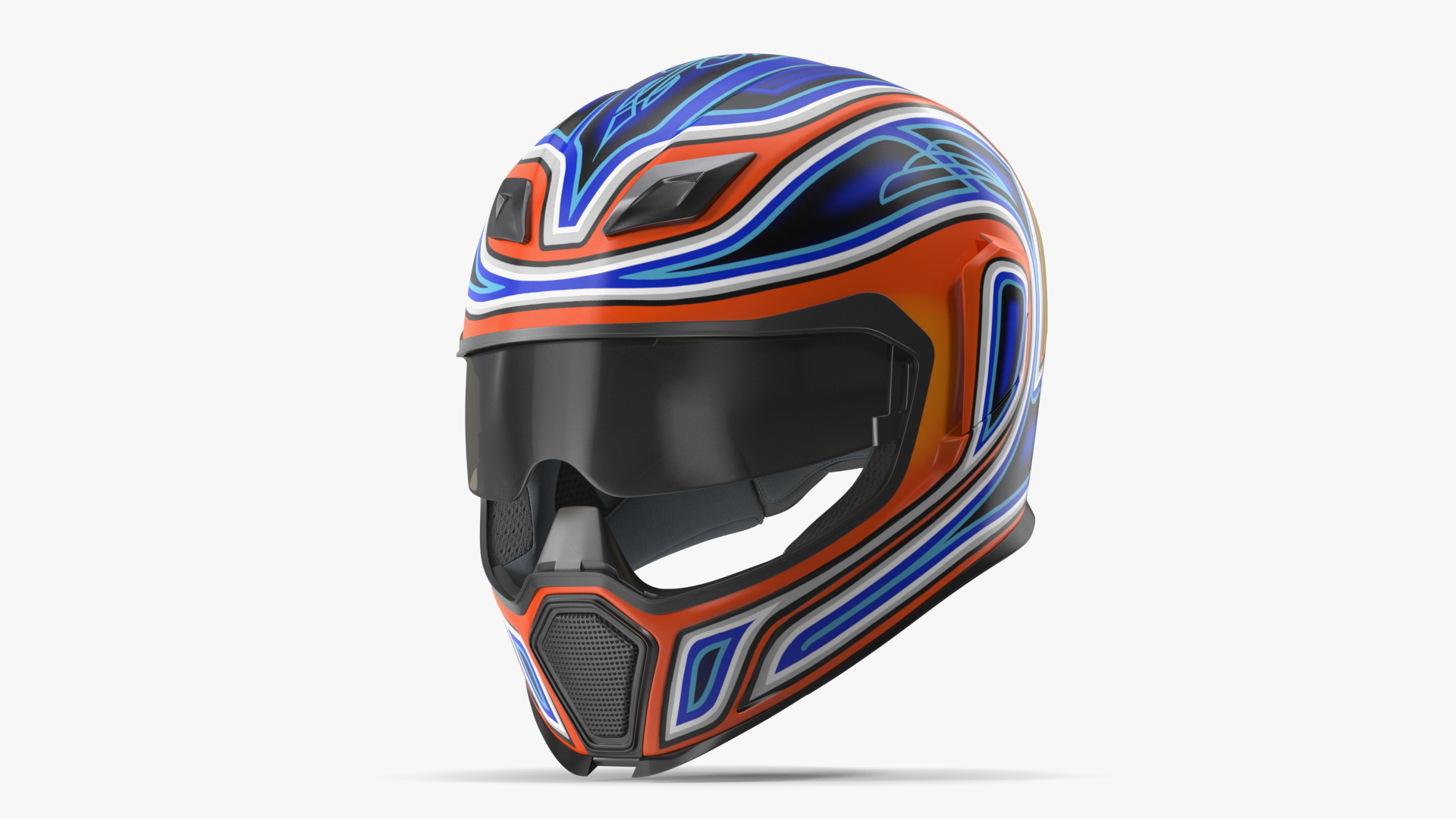 3D Colorful Motorcycle Helmet