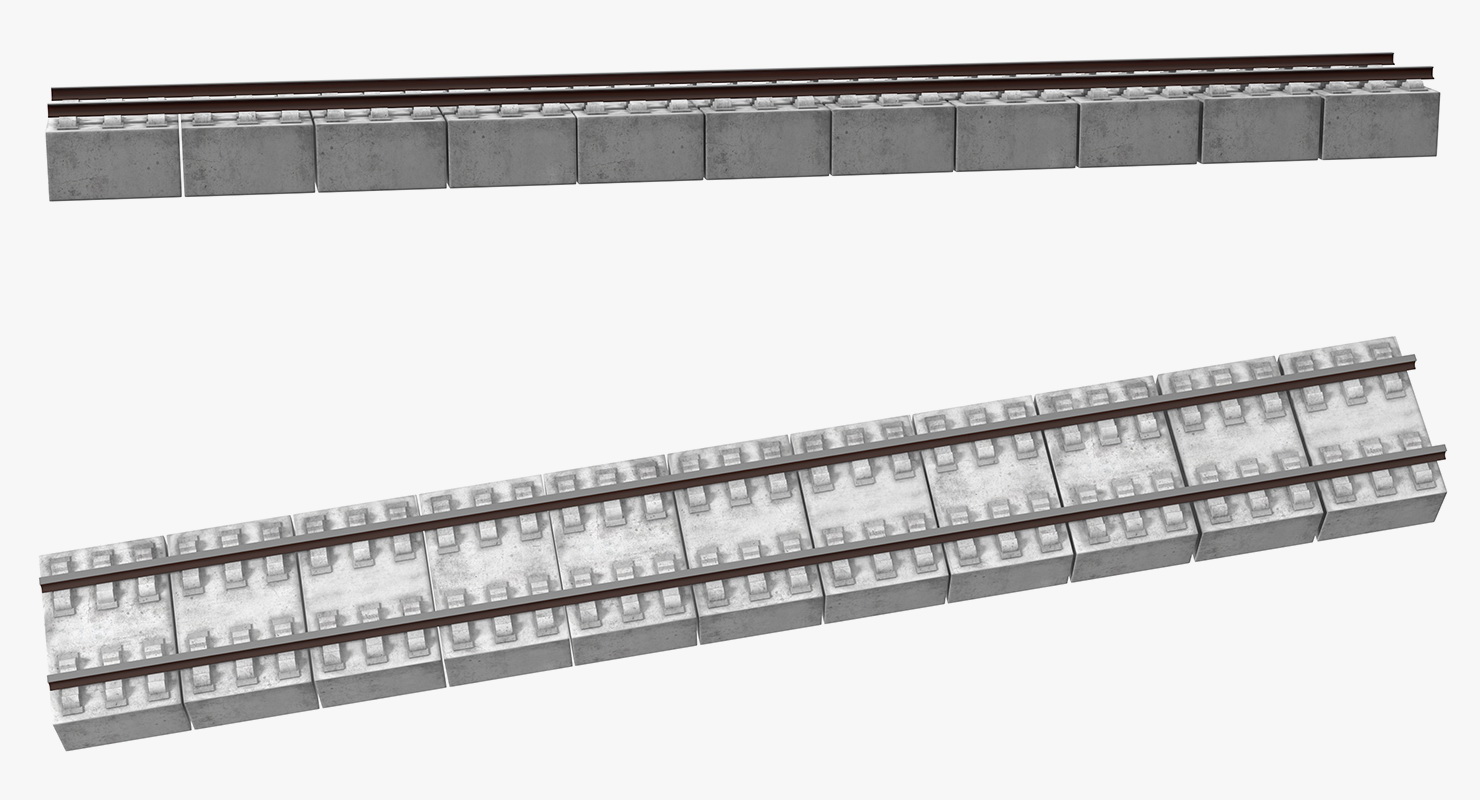 3D model Highspeed Railway Section