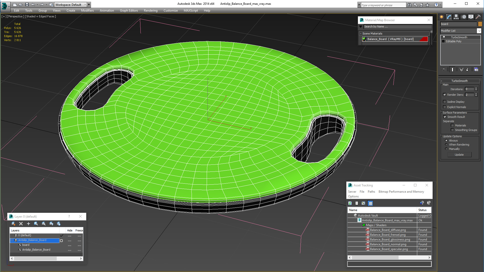 Antislip Balance Board 3D