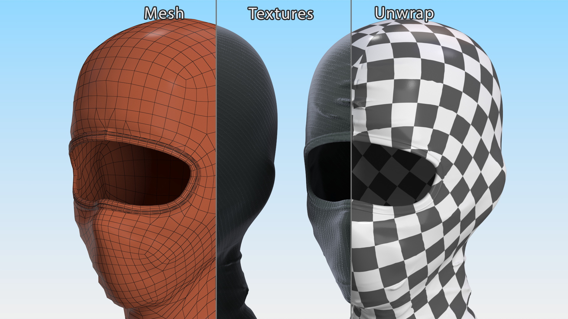 Tactical Balaclava Headwear 3D