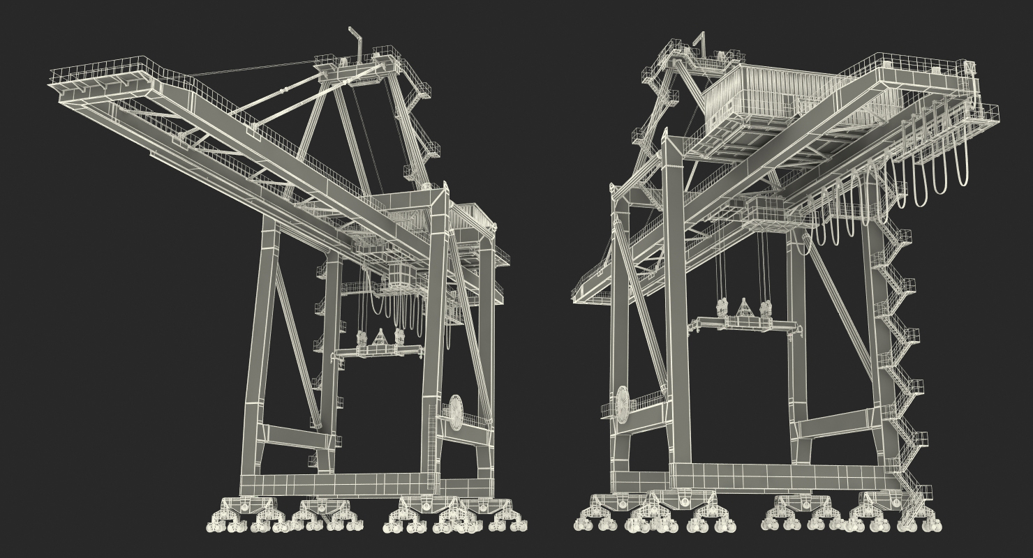 Ship to Shore Crane 3D model