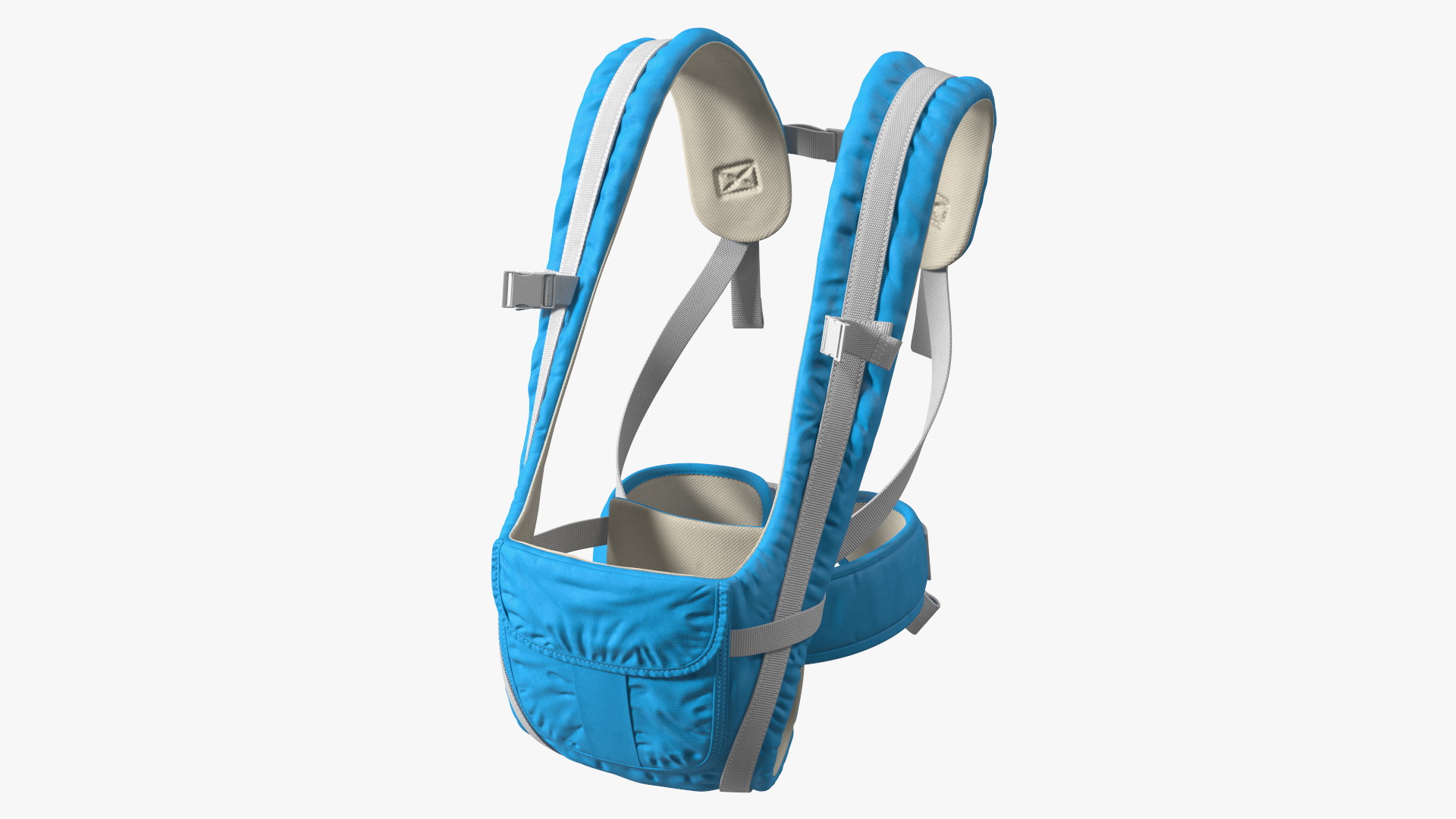 3D Convertible Baby Carrier Blue Sitting Position