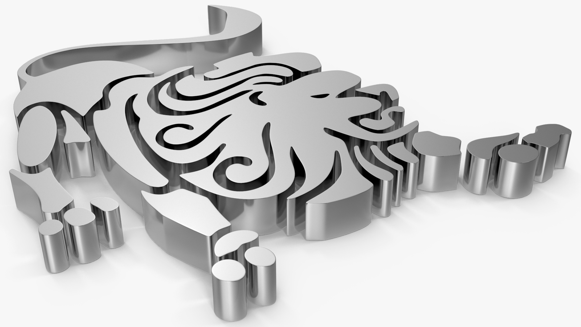 3D model Astrological Signs Chrome