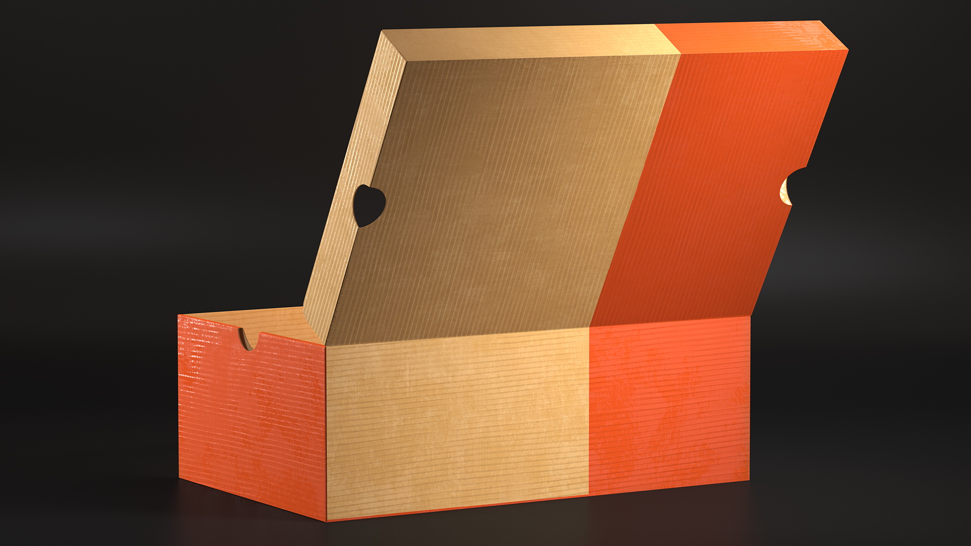 3D model Carton Shoe Box Open