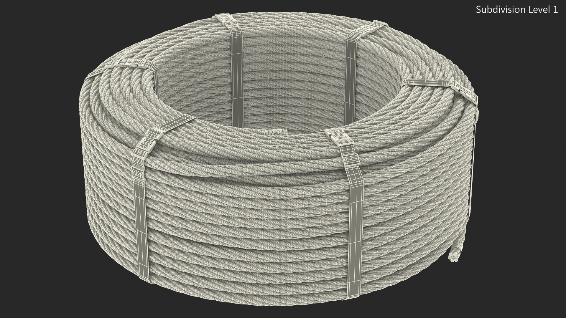 3D Srawl Warp Steel Rope Coil