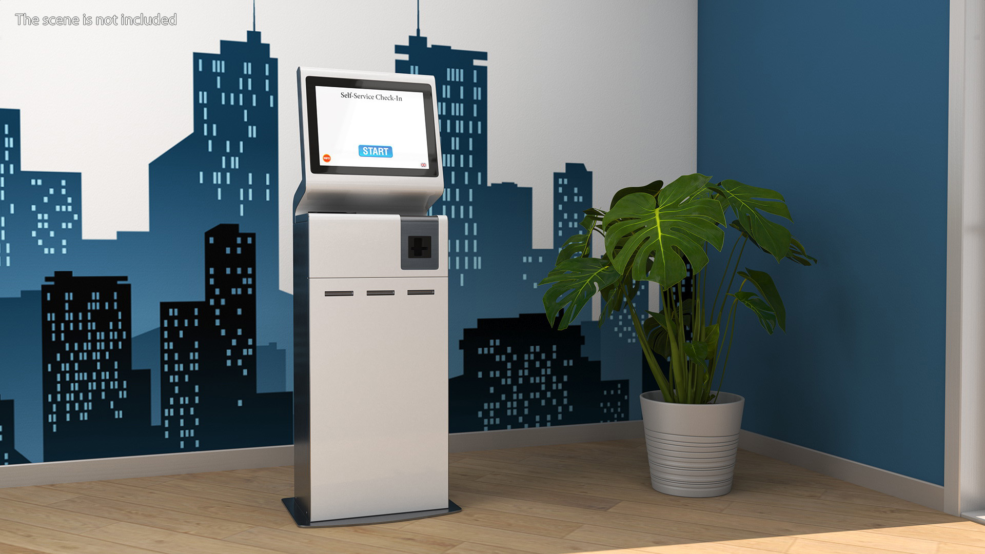 3D Airport Self-Service Kiosk