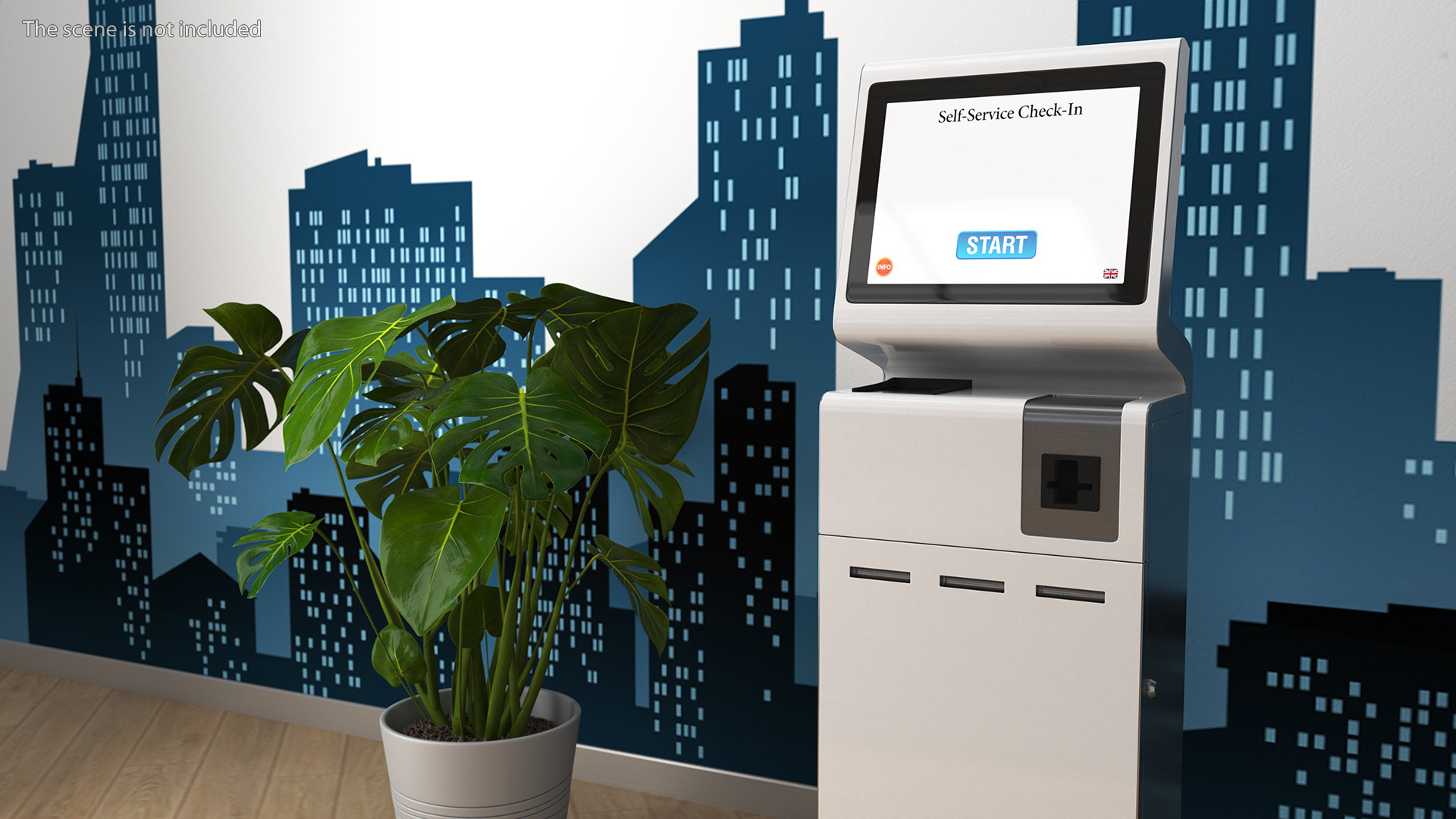 3D Airport Self-Service Kiosk