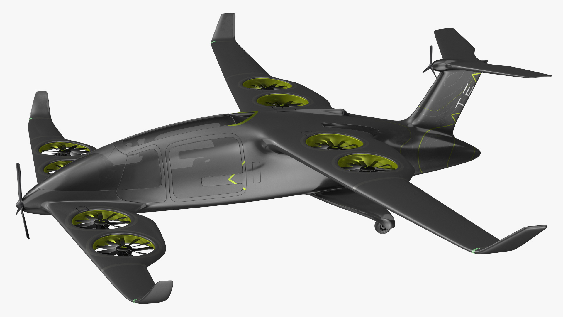 3D Atea eVTOL Black