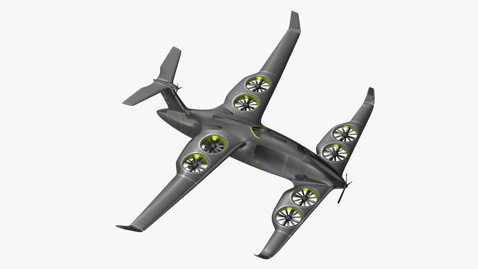 3D Atea eVTOL Black