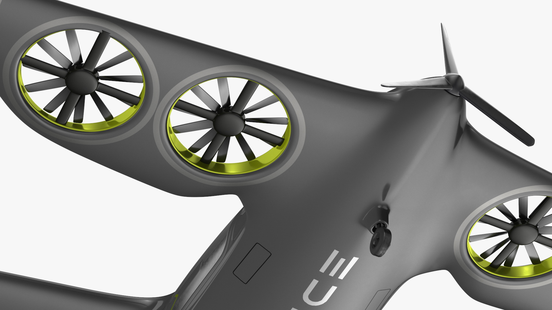 3D Atea eVTOL Black