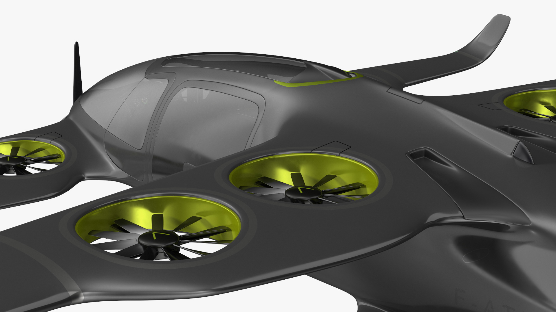 3D Atea eVTOL Black