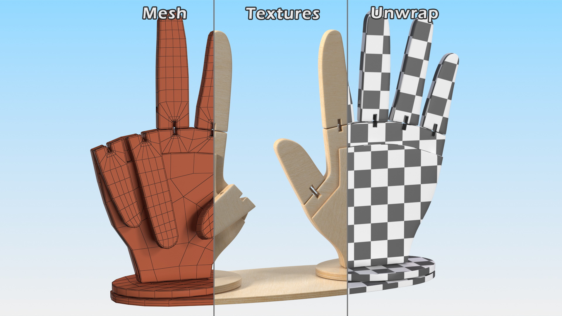 Counting Hands 3D model