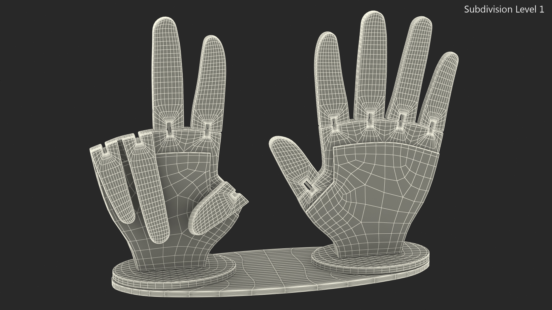 Counting Hands 3D model