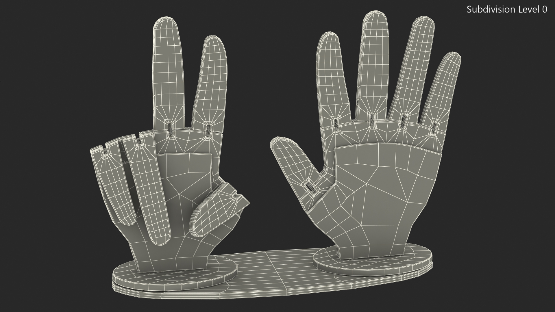 Counting Hands 3D model