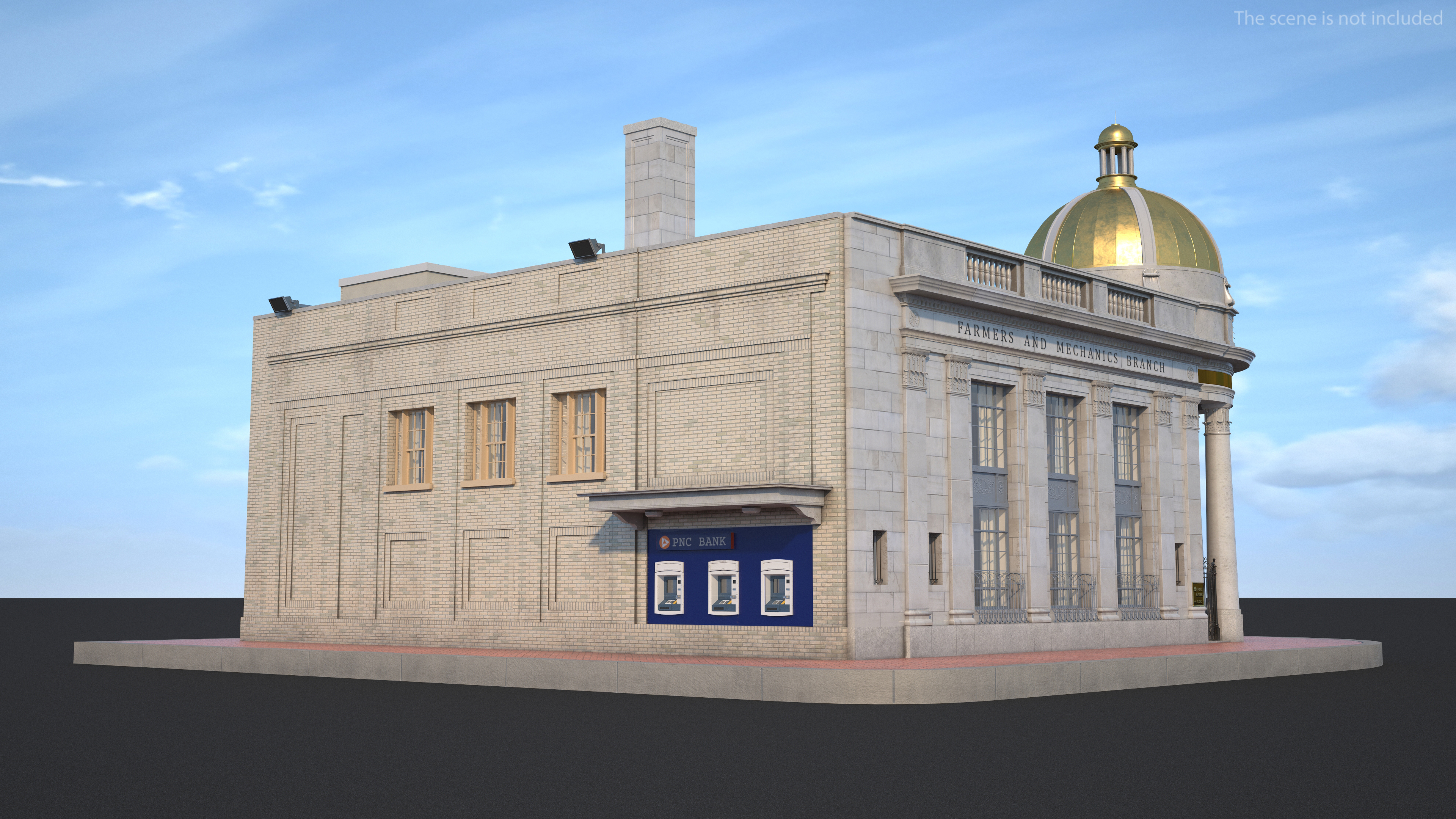 Farmers and Mechanics Bank Building in Georgetown 3D model