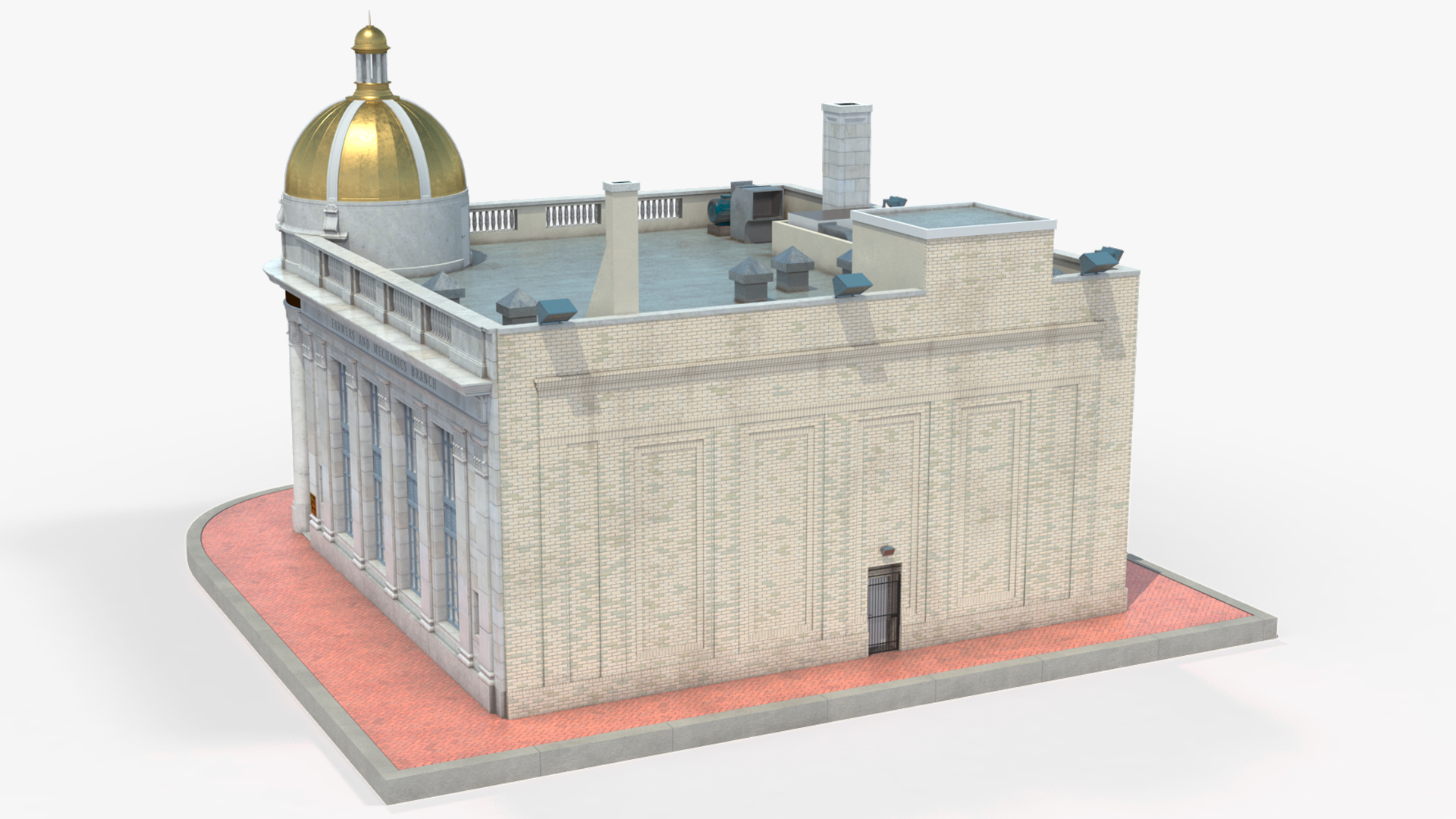 Farmers and Mechanics Bank Building in Georgetown 3D model