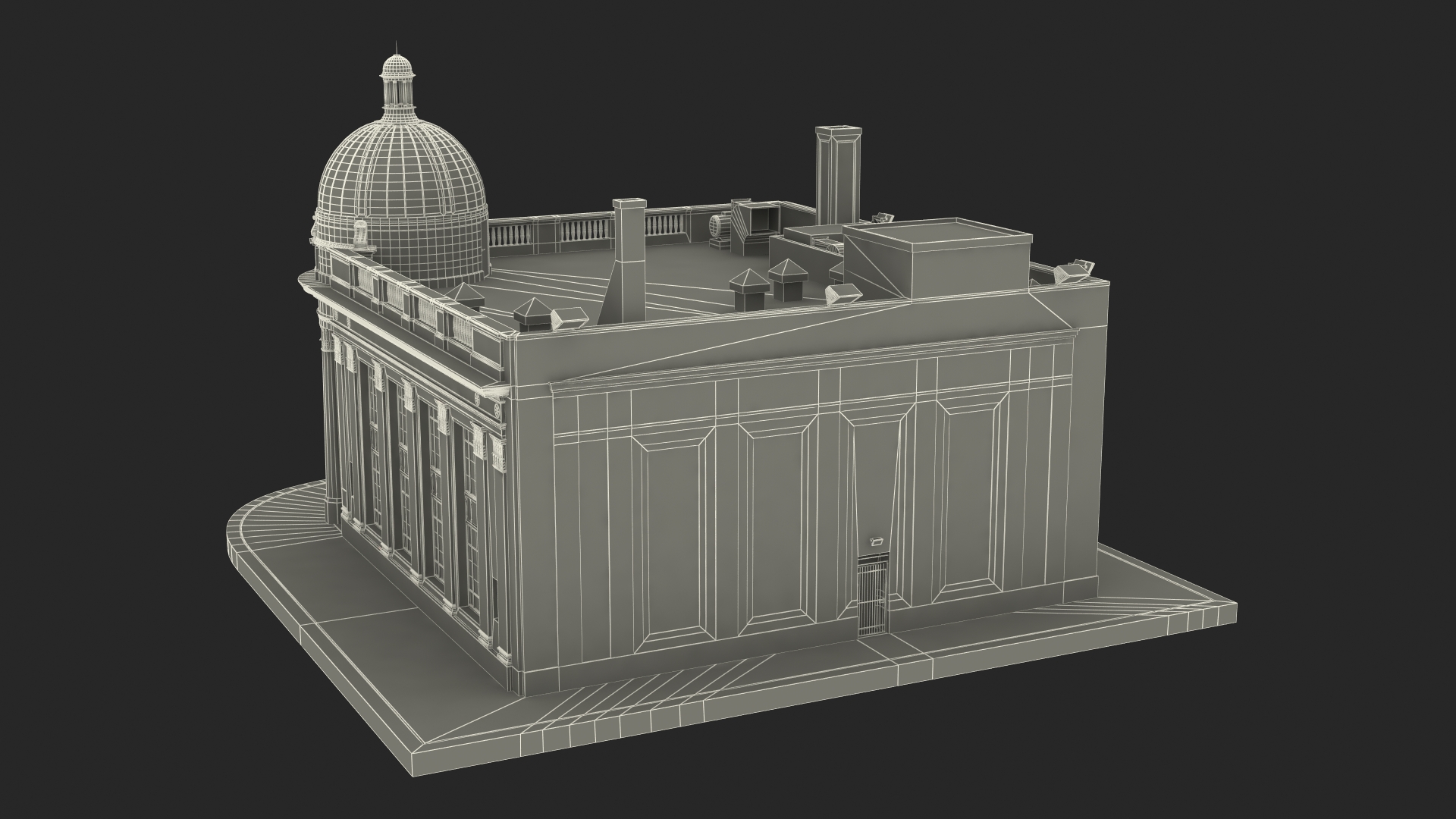 Farmers and Mechanics Bank Building in Georgetown 3D model