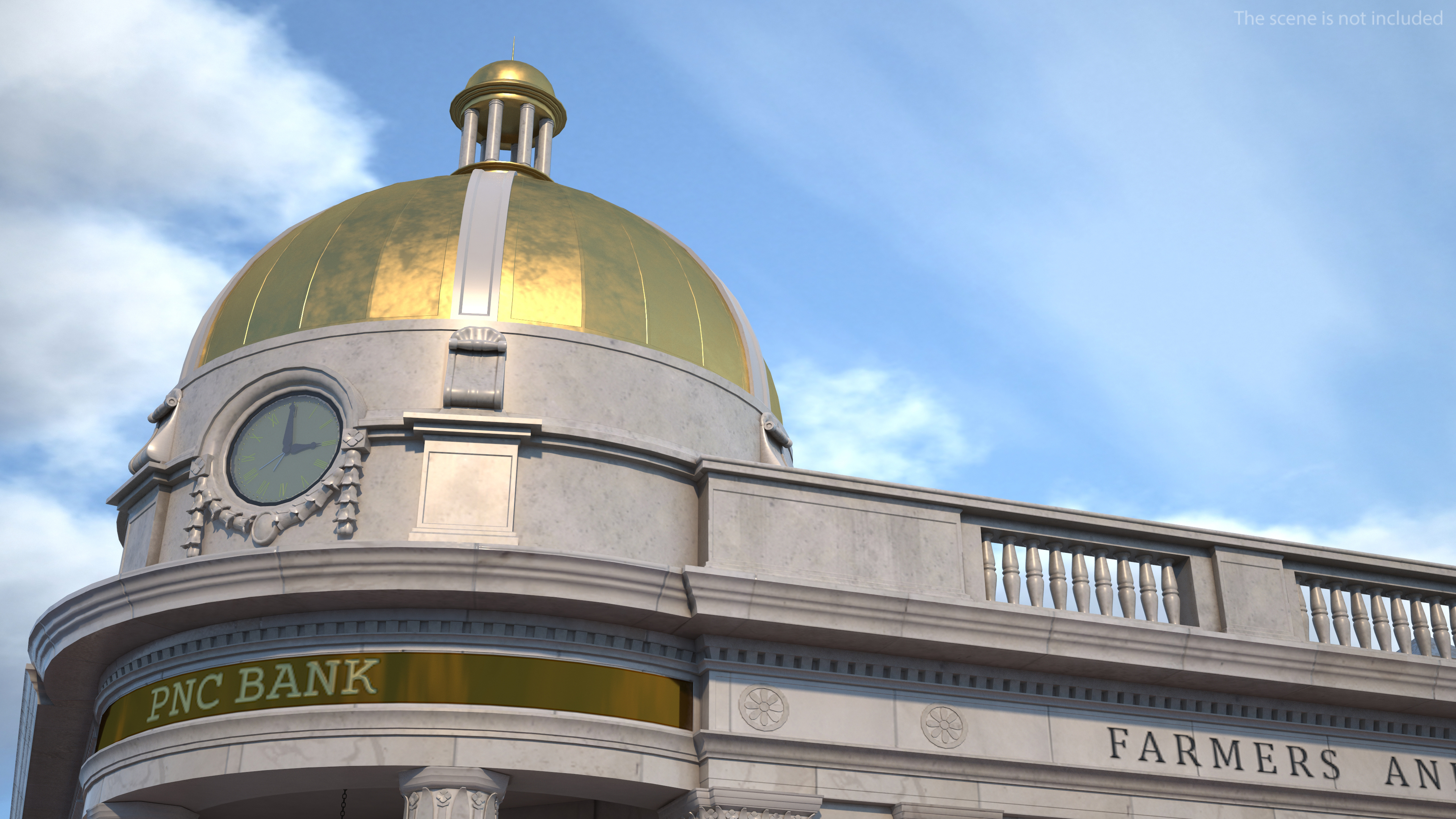 Farmers and Mechanics Bank Building in Georgetown 3D model