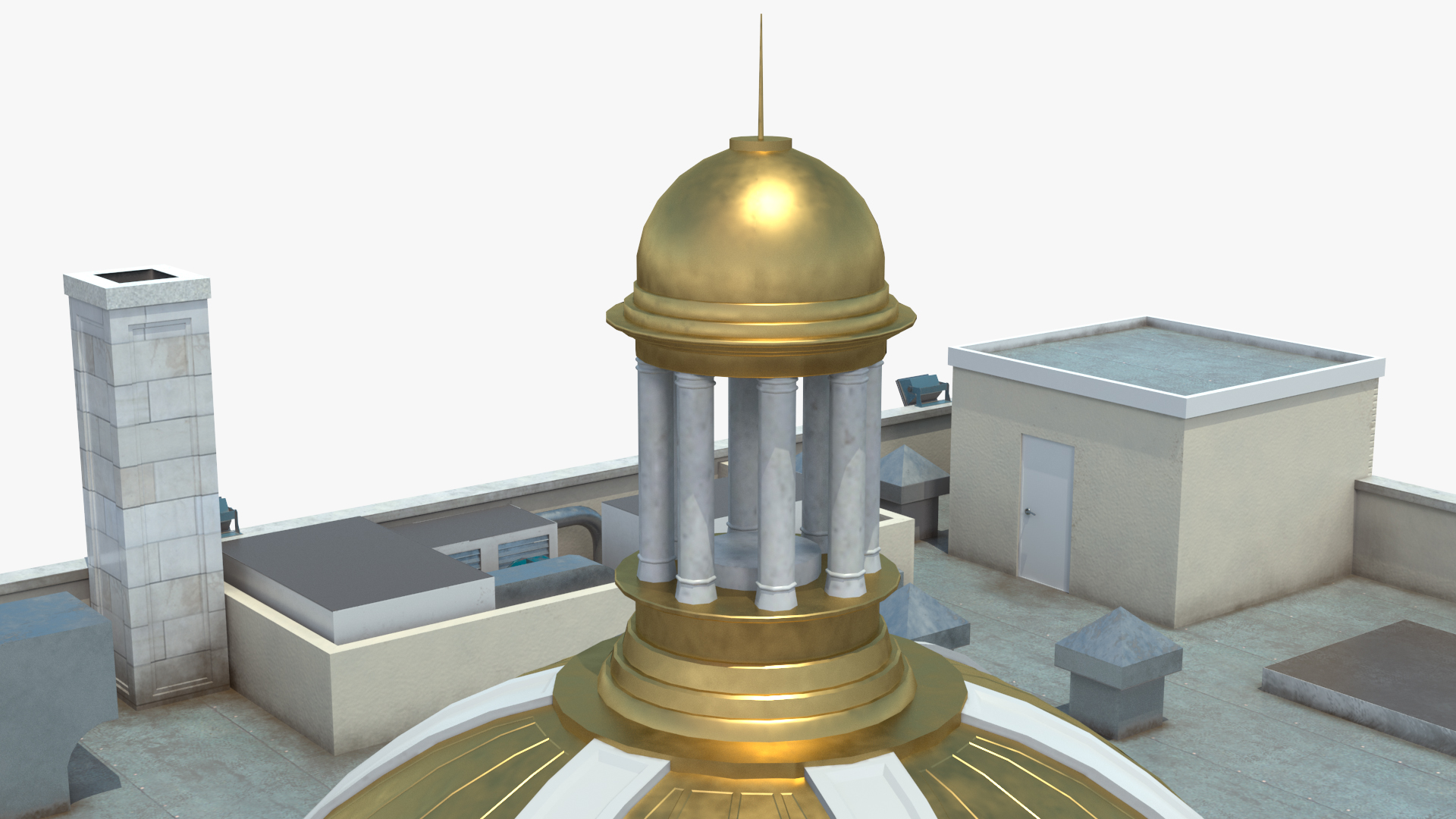 Farmers and Mechanics Bank Building in Georgetown 3D model