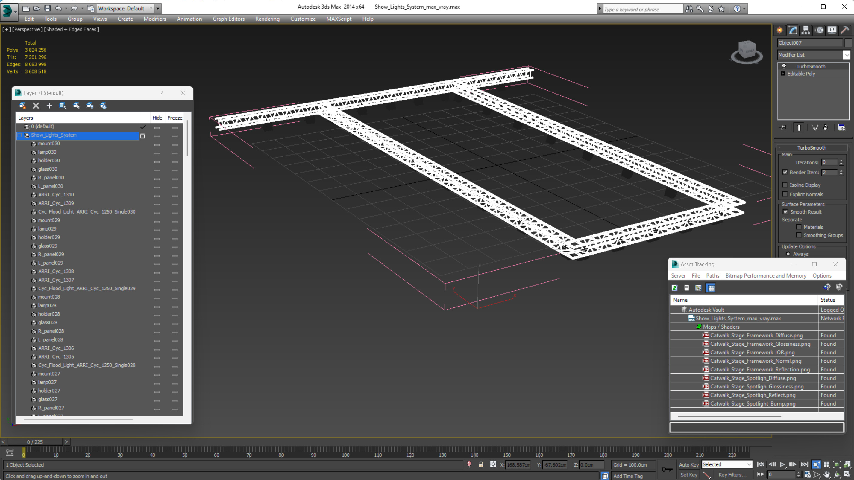 3D Show Lights System model