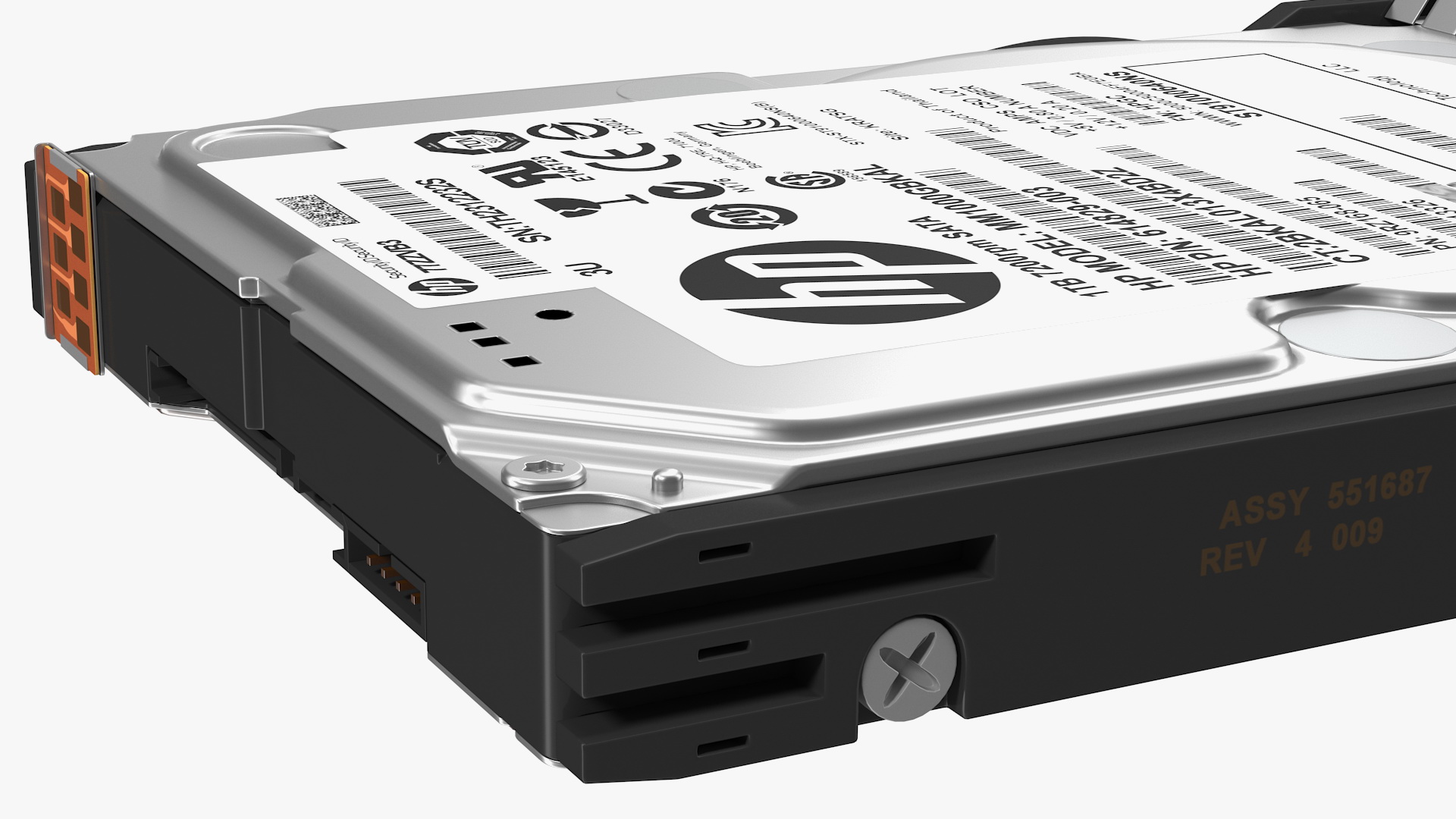 3D HP MM1000GBKAL HDD model