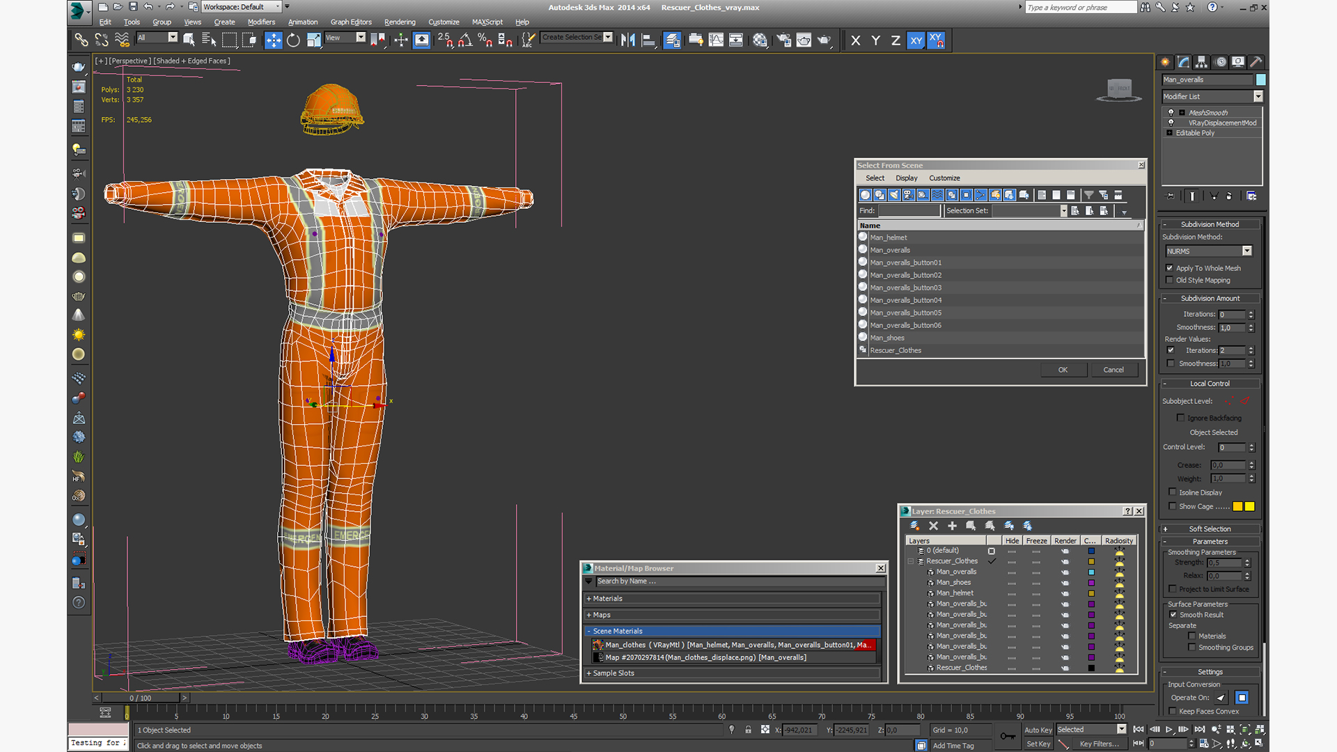 3D model Rescuer Clothes