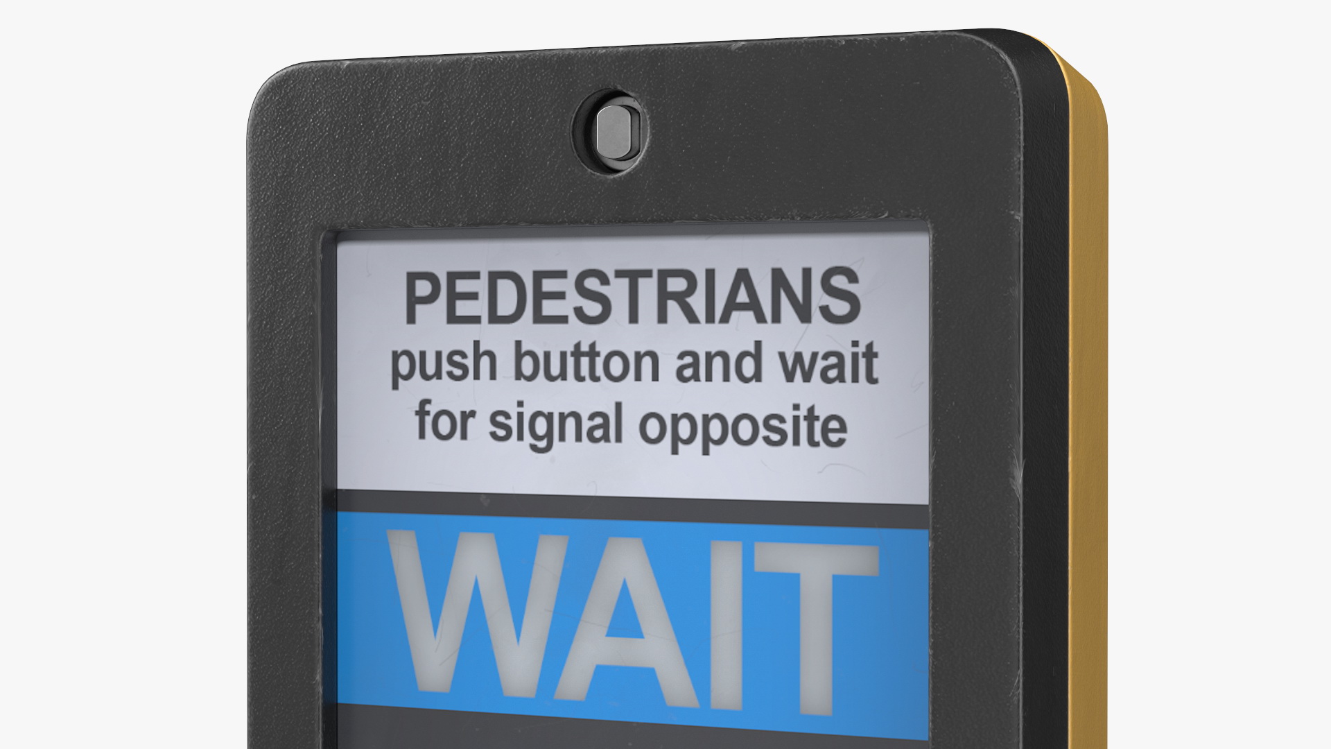 3D London pedestrian crosswalk button Off model