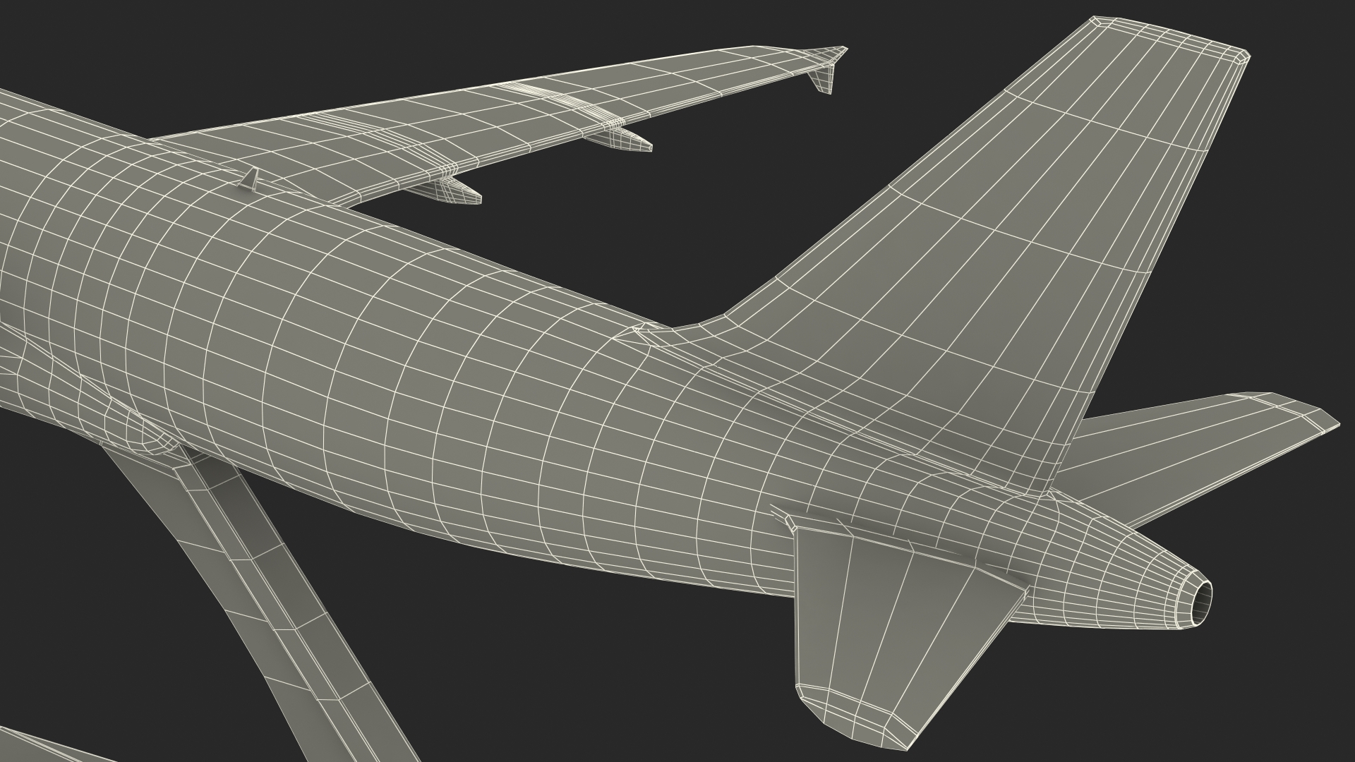 Airbus A320 Scale Model with Stand 3D model