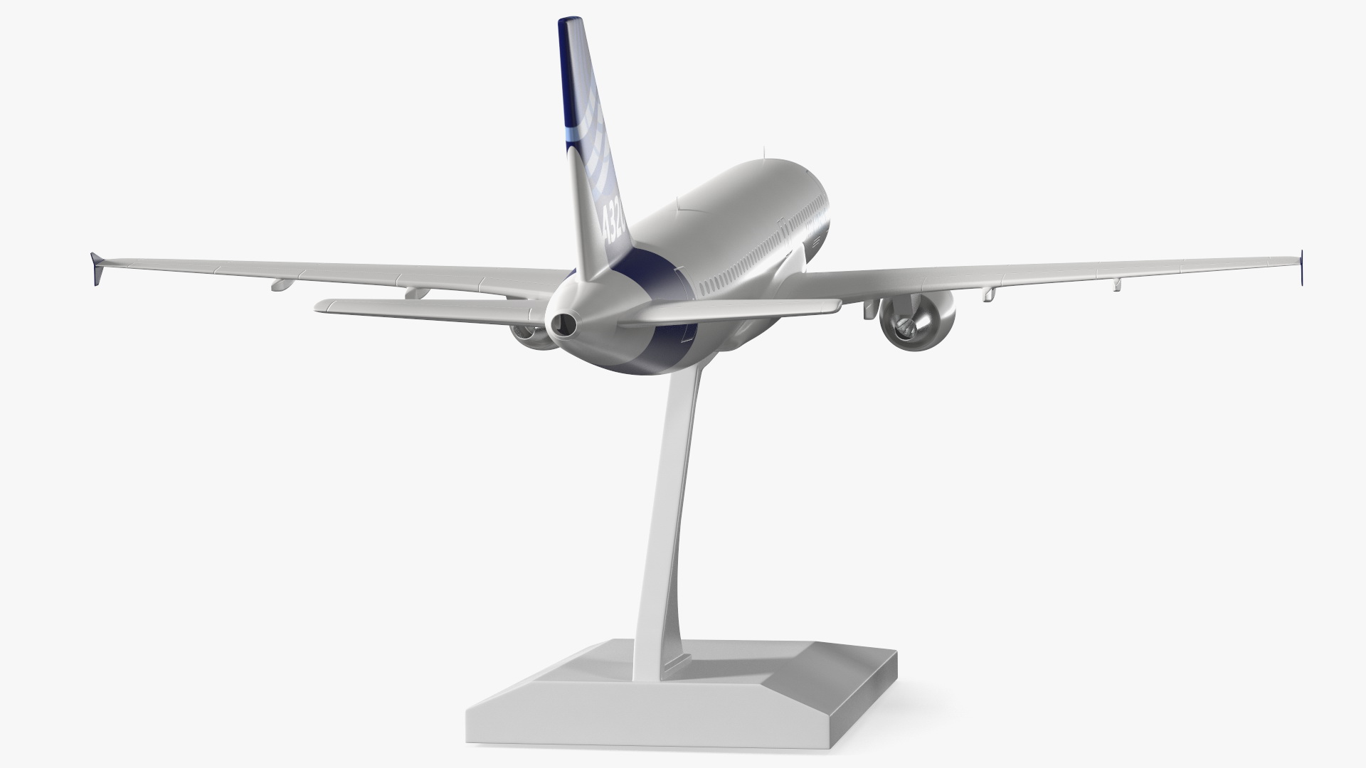 Airbus A320 Scale Model with Stand 3D model