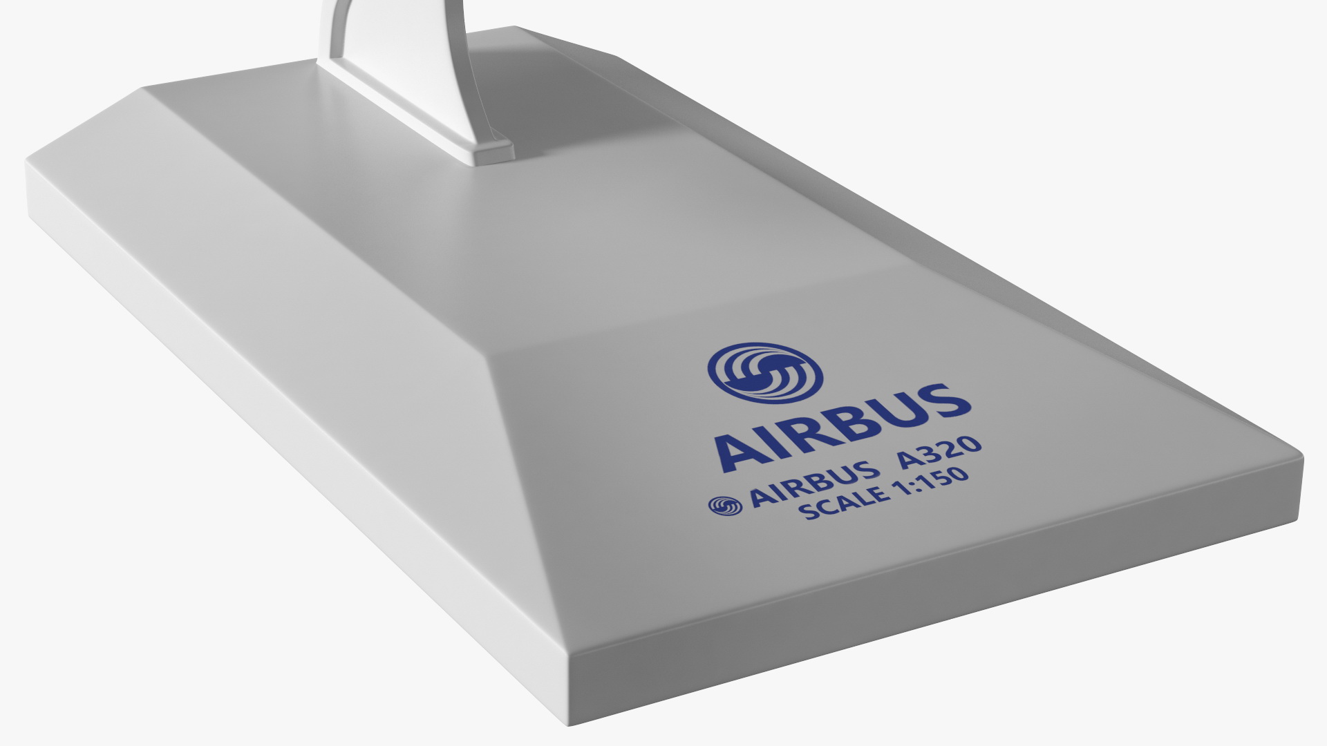 Airbus A320 Scale Model with Stand 3D model