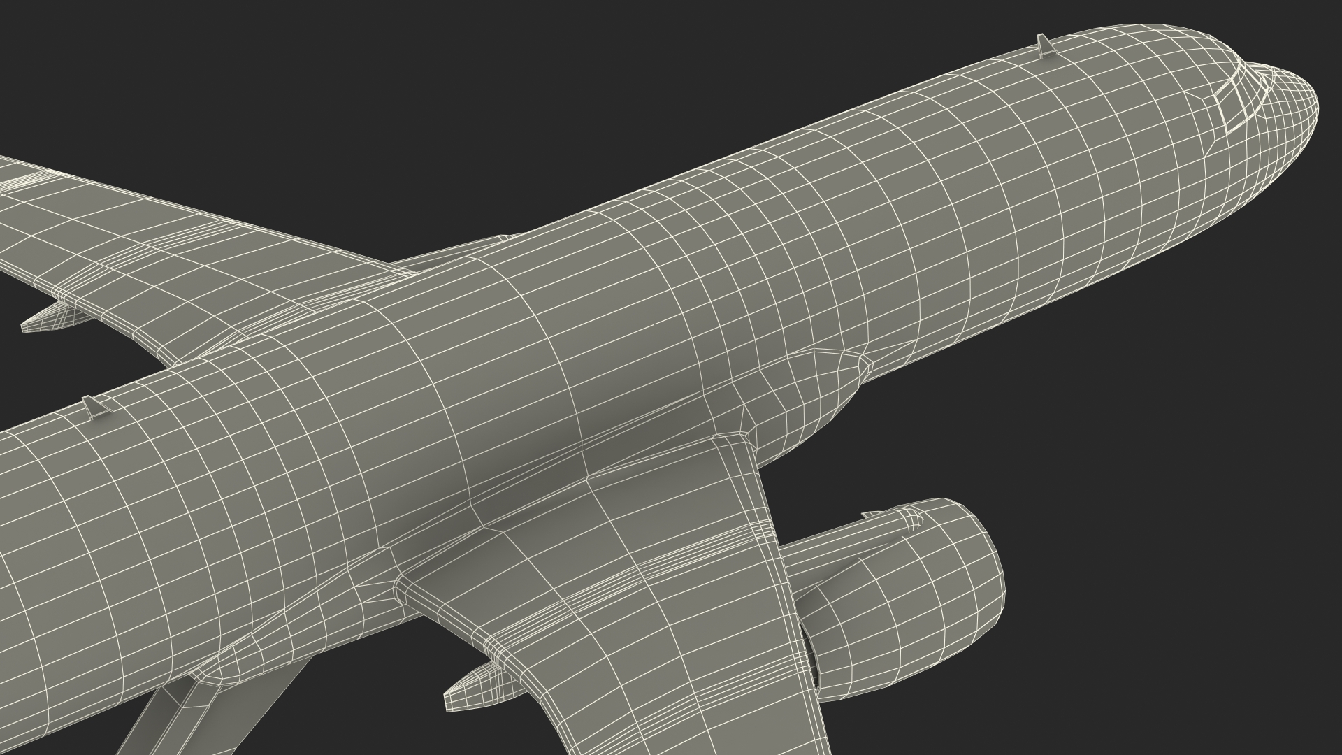 Airbus A320 Scale Model with Stand 3D model