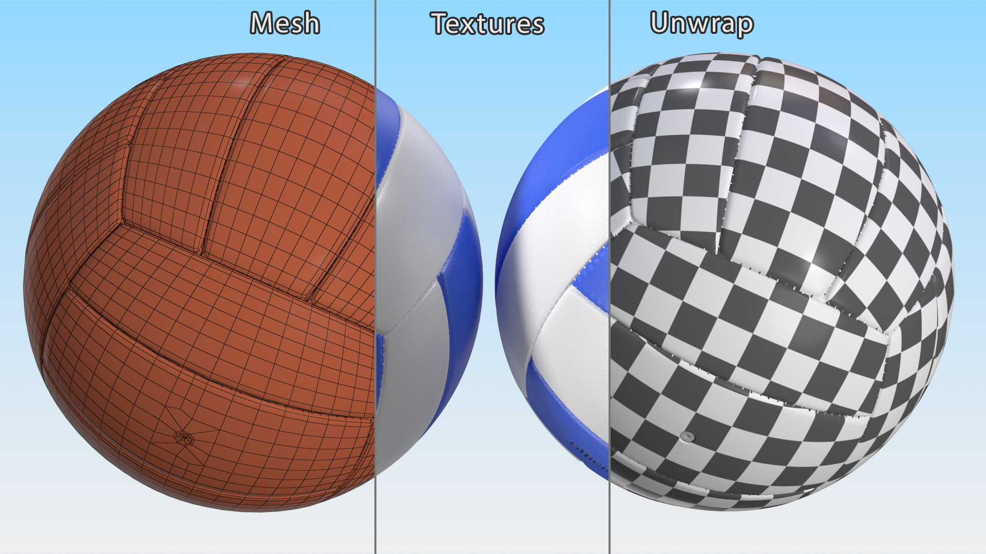 Mikasa Volleyball Ball 3D