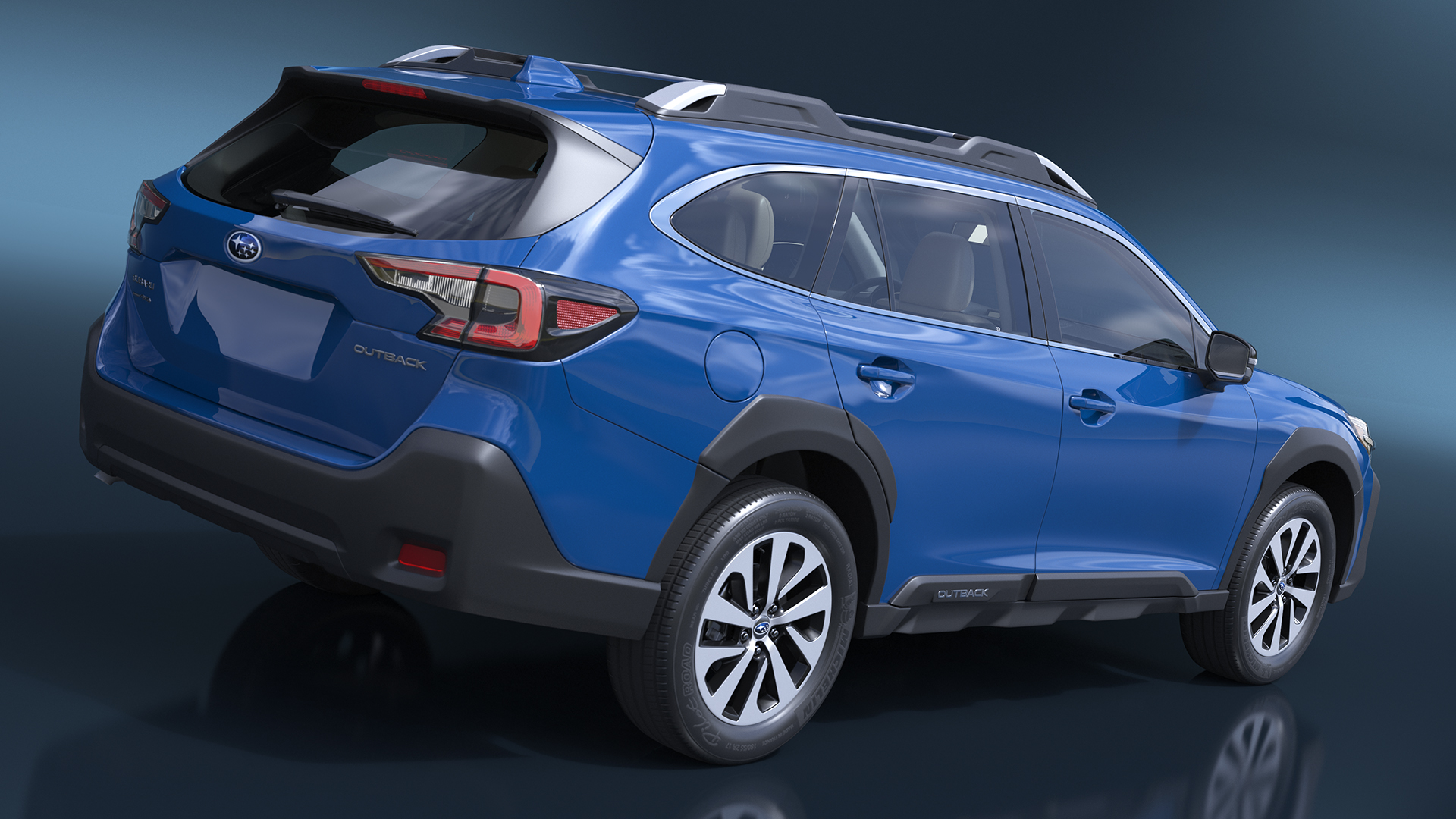 Subaru Outback 2025 Blue 3D model