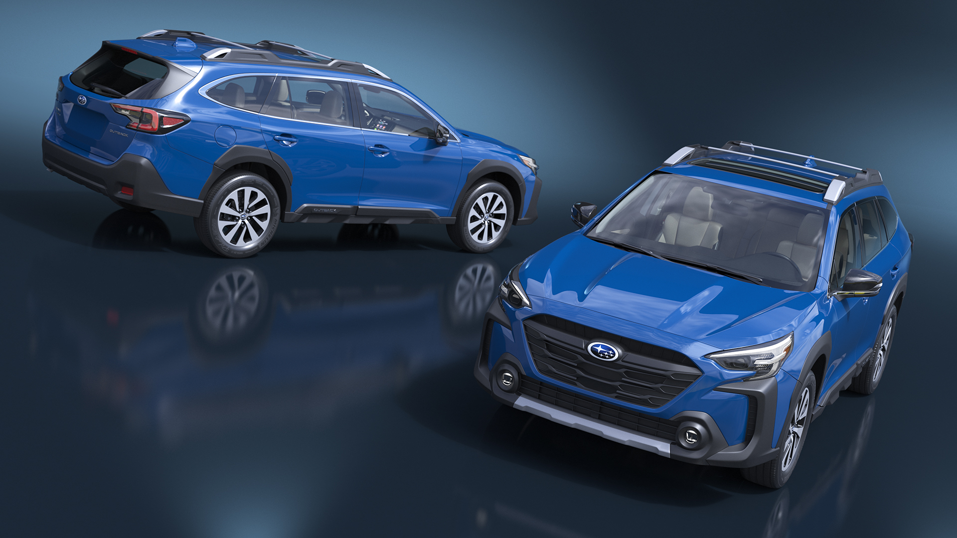 Subaru Outback 2025 Blue 3D model