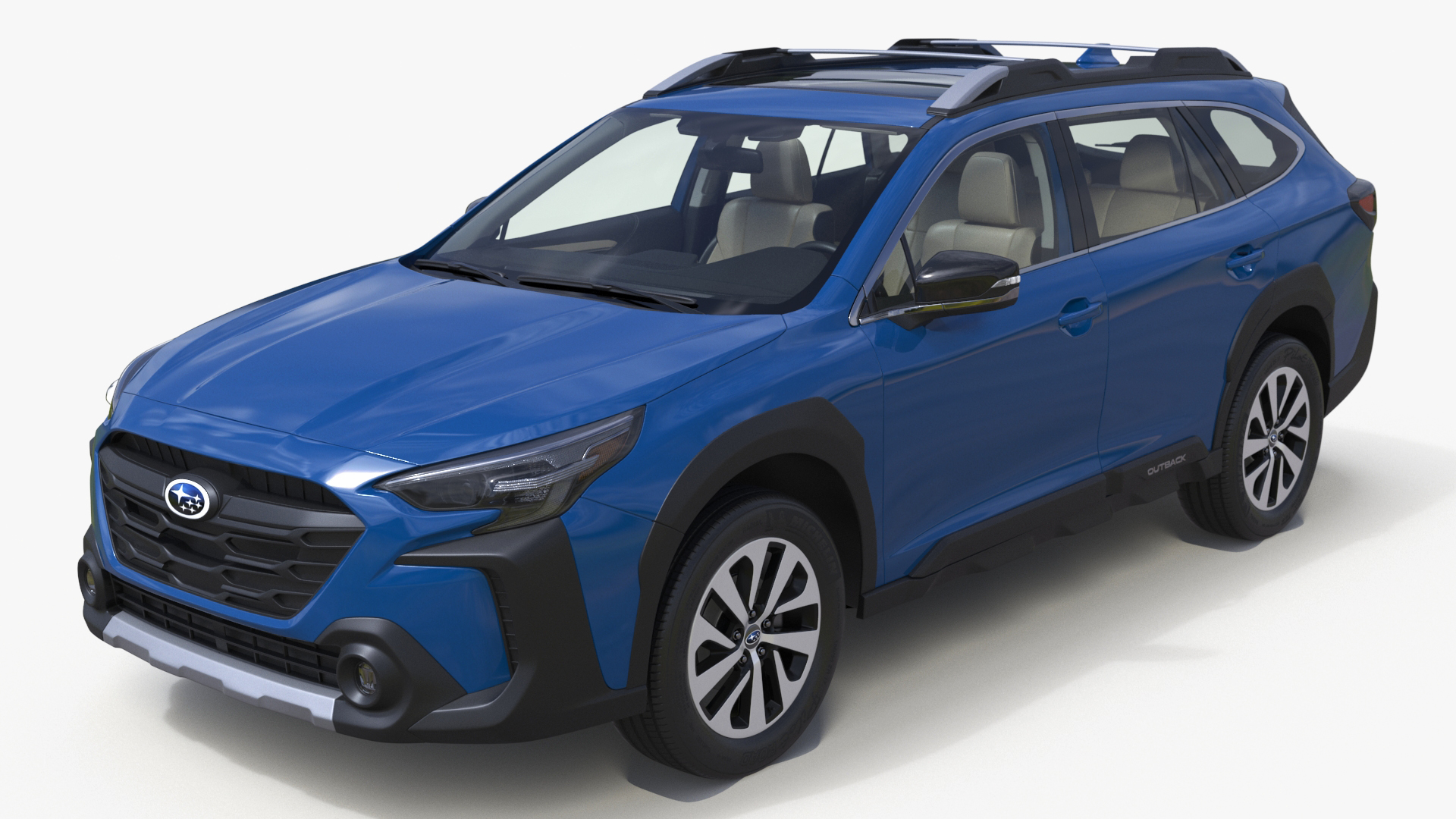 Subaru Outback 2025 Blue 3D model