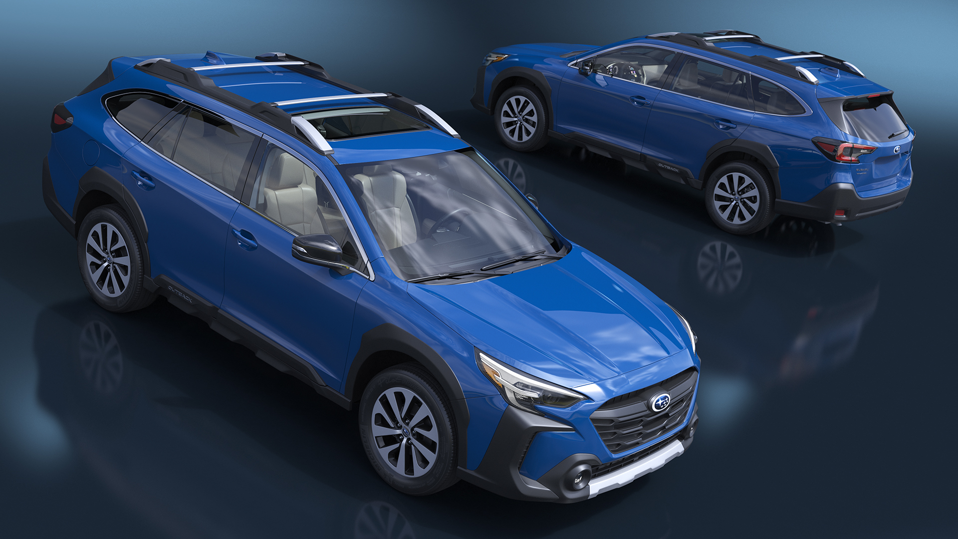 Subaru Outback 2025 Blue 3D model