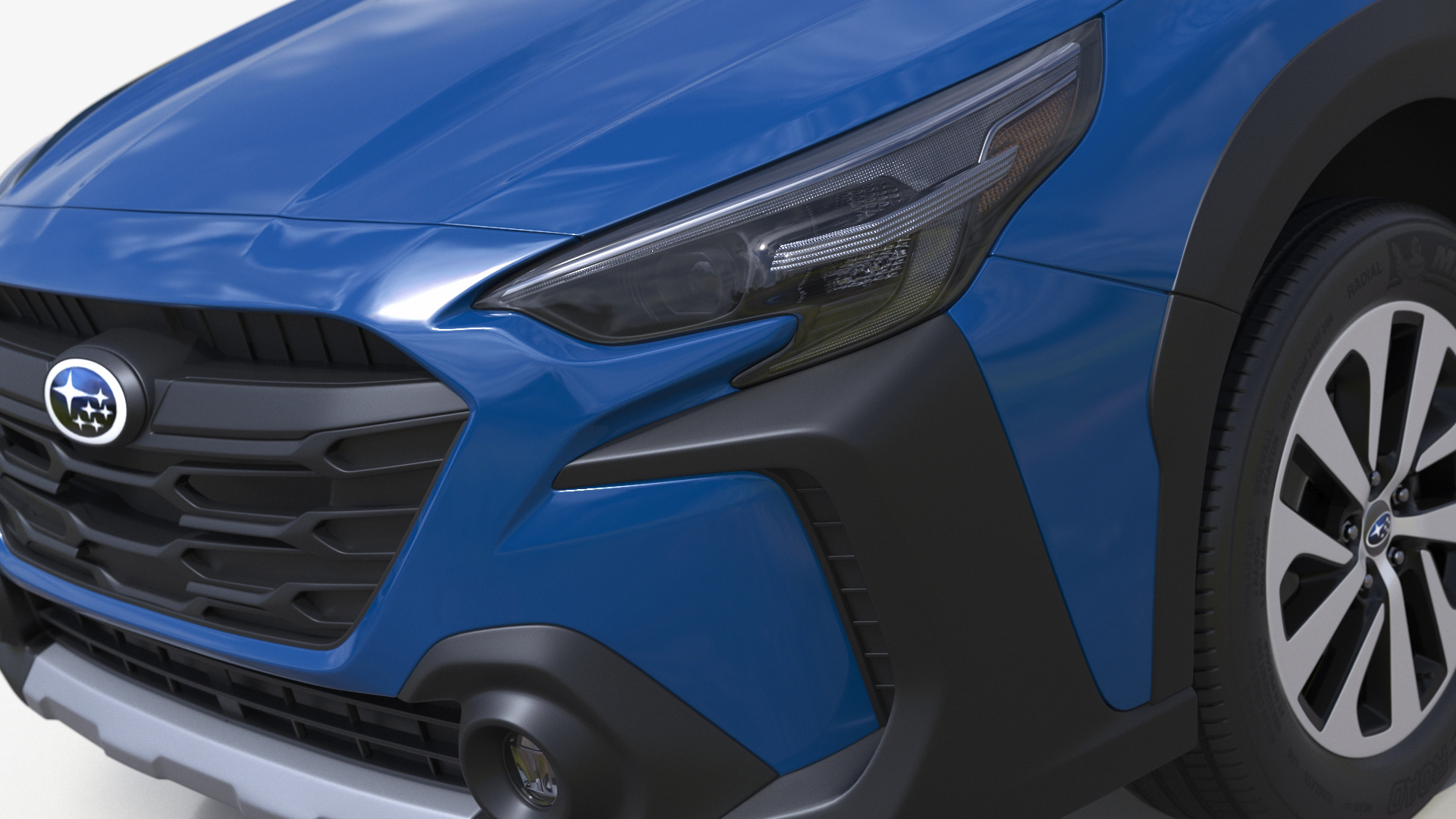 Subaru Outback 2025 Blue 3D model