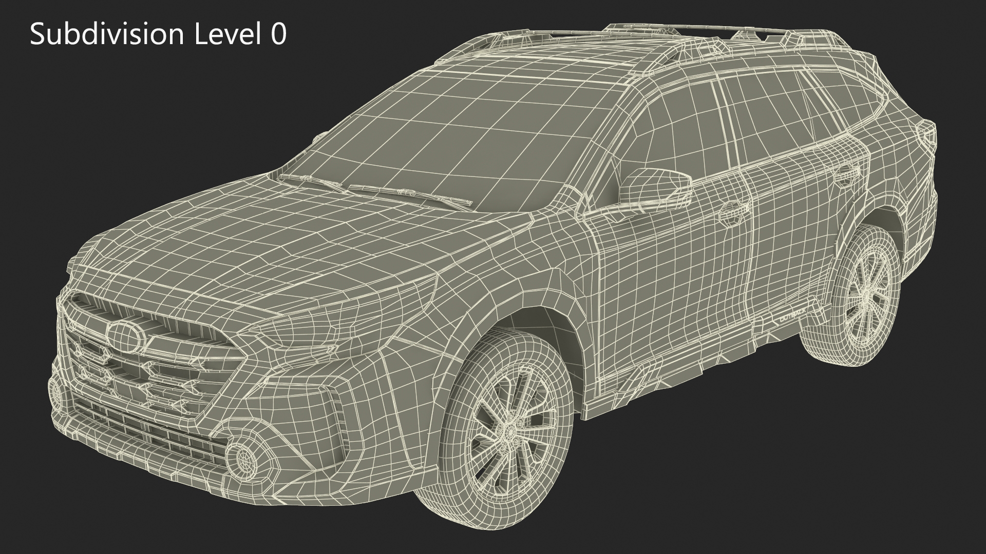 Subaru Outback 2025 Blue 3D model